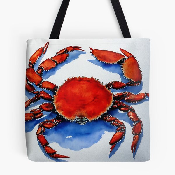 Artikelvorschau, Crab highly detailed watercolor painting entworfen und verkauft von DrawItOnce.