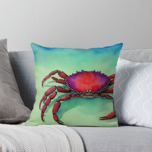 Artikelvorschau, Crab highly detailed watercolor painting entworfen und verkauft von DrawItOnce.