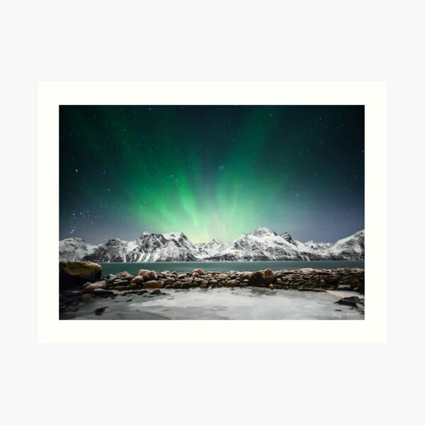 Nordlys Glow Art Print