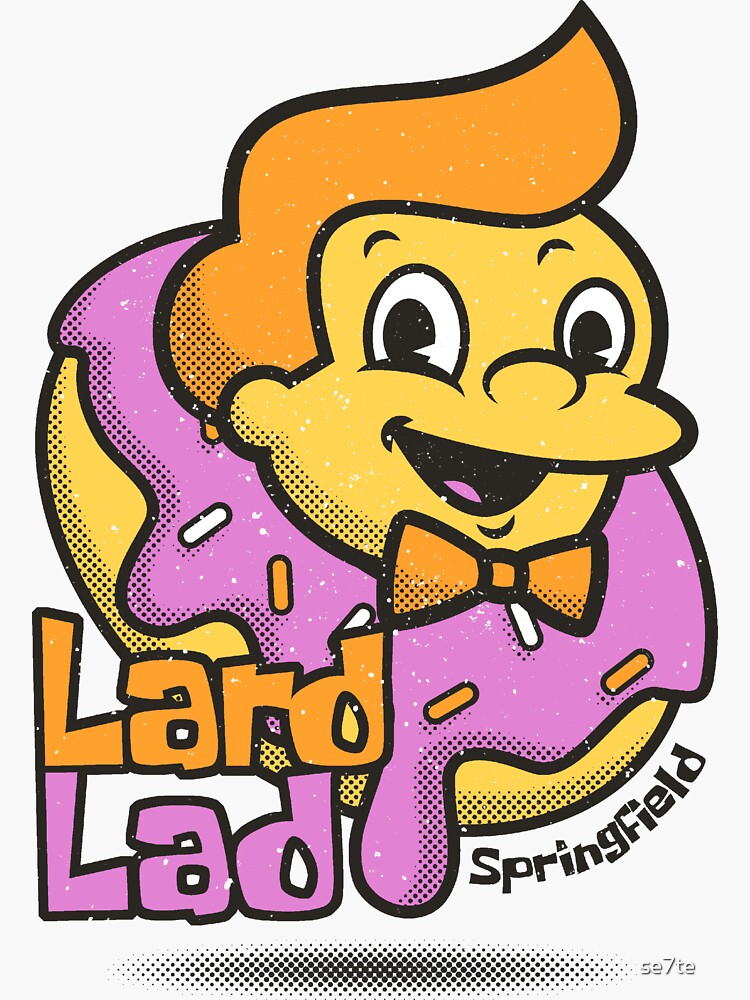 "Lard Lad" Sticker for Sale by se7te Redbubble