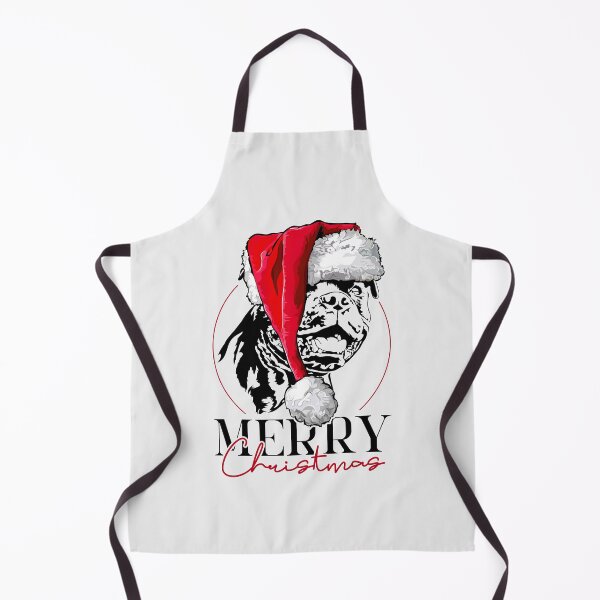 Item preview, Santa Staffordshire Bull Terrier Merry Christmas dogs designed and sold by dogarts.