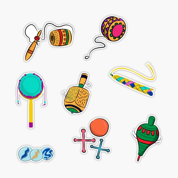 Pegatina con la obra «Juguetes mexicanos » de Yayis2088 Redbubble