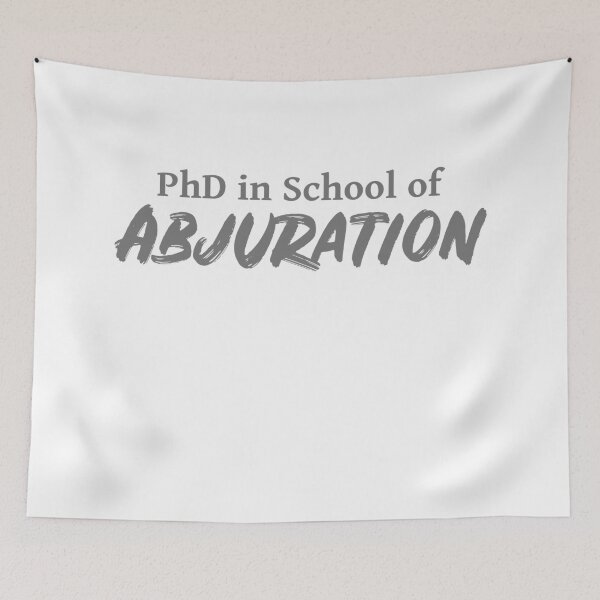 Item preview, PhD in School of Abjuration DND 5e Pathfinder RPG Role Playing Tabletop RNG designed and sold by geekydesigner.