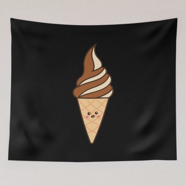Item preview, Cute Chocolate Soft Serve Blending In Love designed and sold by Sugarpuffdesign.