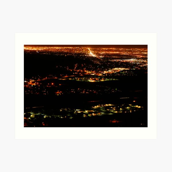 Golden Colorado at Night Art Print
