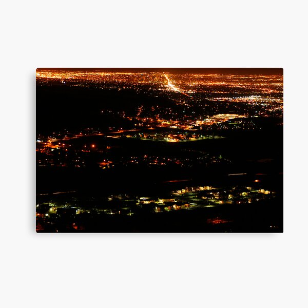 Golden Colorado at Night Canvas Print