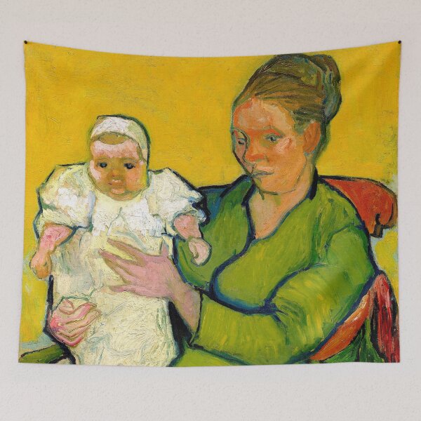 Item preview, Portrait of Madame Augustine Roulin and Baby Marcelle - Vincent van Gogh designed and sold by SimpleJoyStyle.