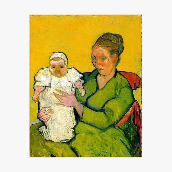 Item preview, Portrait of Madame Augustine Roulin and Baby Marcelle - Vincent van Gogh designed and sold by SimpleJoyStyle.