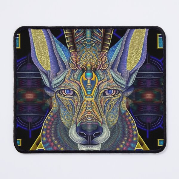 Item preview, Egyptian Aztec Mayan Fractal Cosmic Dog designed and sold by DESIGNERCATS.