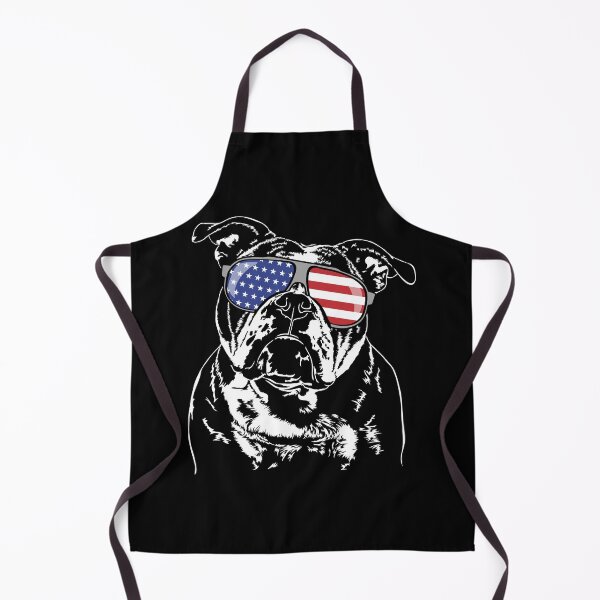 Item preview, Funny Old English Bulldog America Flag Patriotic Dog designed and sold by dogarts.