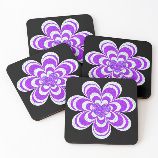 Item preview, Psychedelic Heart Flower; purple version designed and sold by mbuz90.