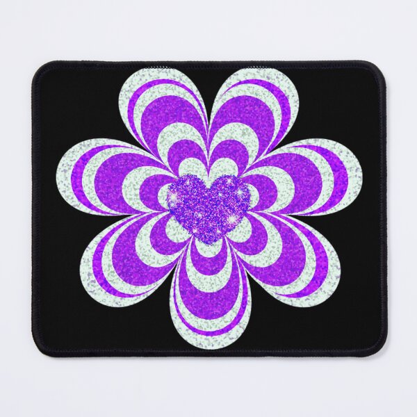 Item preview, Psychedelic Heart Flower; purple version designed and sold by mbuz90.