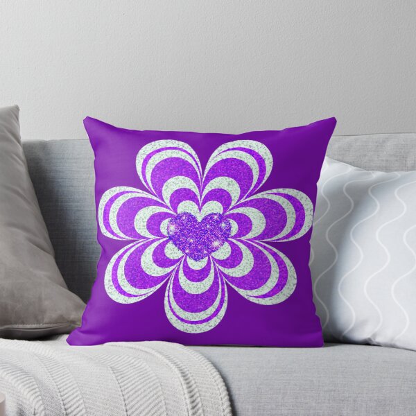 Item preview, Psychedelic Heart Flower; purple version designed and sold by mbuz90.
