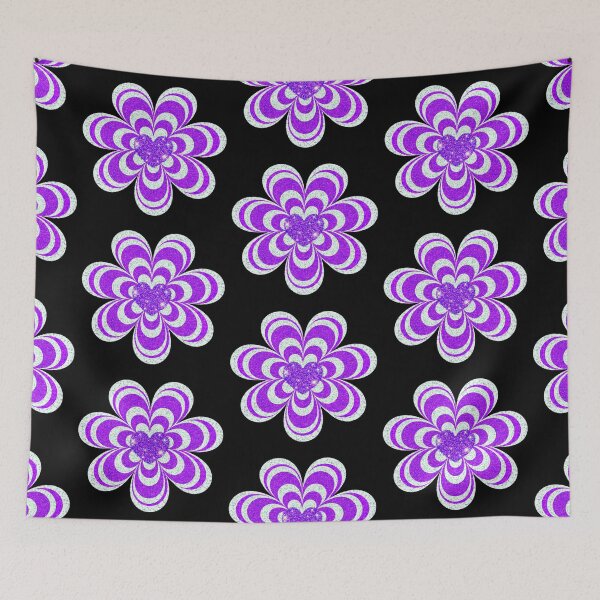Item preview, Psychedelic Heart Flower; purple version designed and sold by mbuz90.