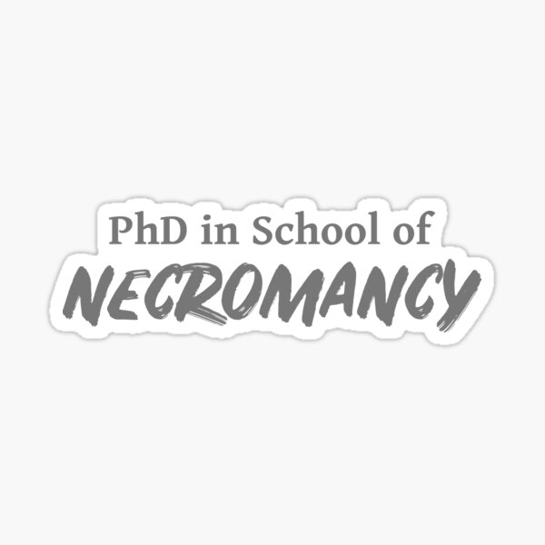 Item preview, PhD in School of Necromancy DND 5e Pathfinder RPG Role Playing Tabletop RNG designed and sold by geekydesigner.