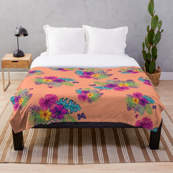 Item preview, Tropical Flowers Pattern designed and sold by FuzzDC.