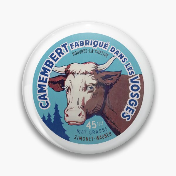 Item preview, Camembert -- Vintage Francophile Cheese Label designed and sold by eleurmitiy.