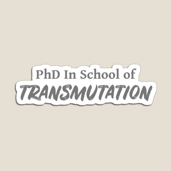 Item preview, PhD in School of Transmutation DND 5e Pathfinder RPG Role Playing Tabletop RNG designed and sold by geekydesigner.