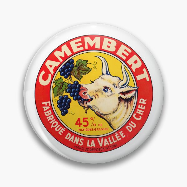 Item preview, Camembert --- Vintage Francophile Cheese Label designed and sold by eleurmitiy.
