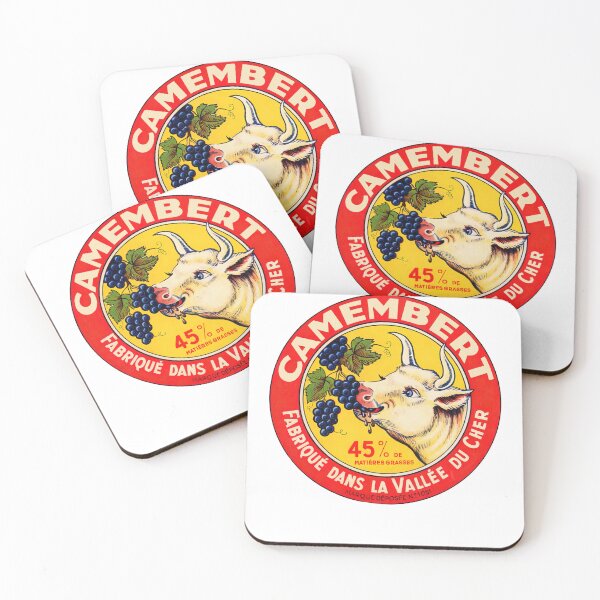 Item preview, Camembert --- Vintage Francophile Cheese Label designed and sold by eleurmitiy.