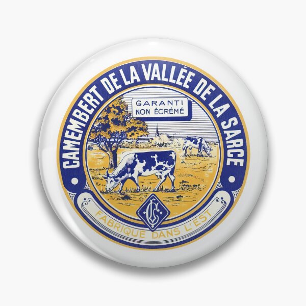 Item preview, Camembert --- Vintage Francophile Cheese Label designed and sold by eleurmitiy.