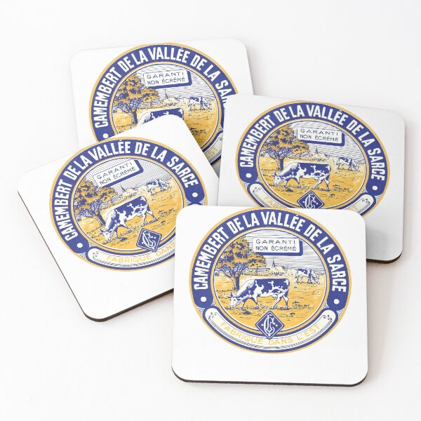 Item preview, Camembert --- Vintage Francophile Cheese Label designed and sold by eleurmitiy.