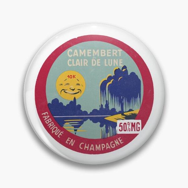 Item preview, Camembert De Clair De Lune --- Vintage Francophile Cheese Label designed and sold by eleurmitiy.