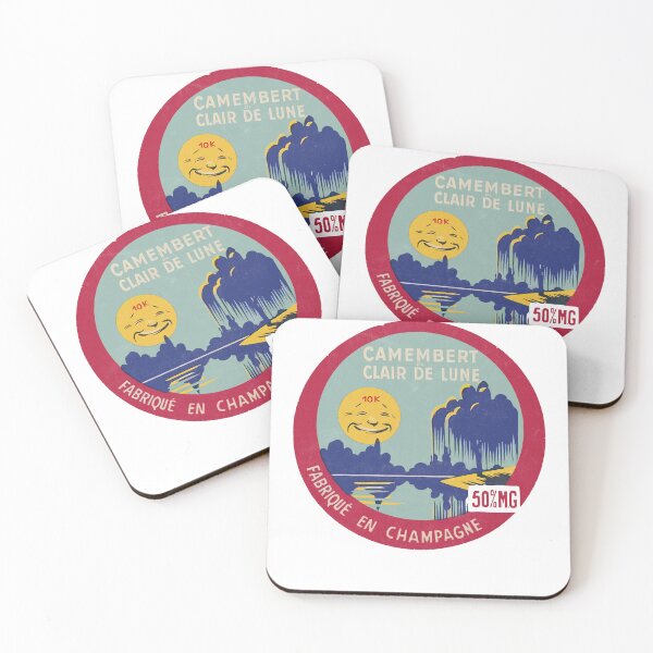 Item preview, Camembert De Clair De Lune --- Vintage Francophile Cheese Label designed and sold by eleurmitiy.