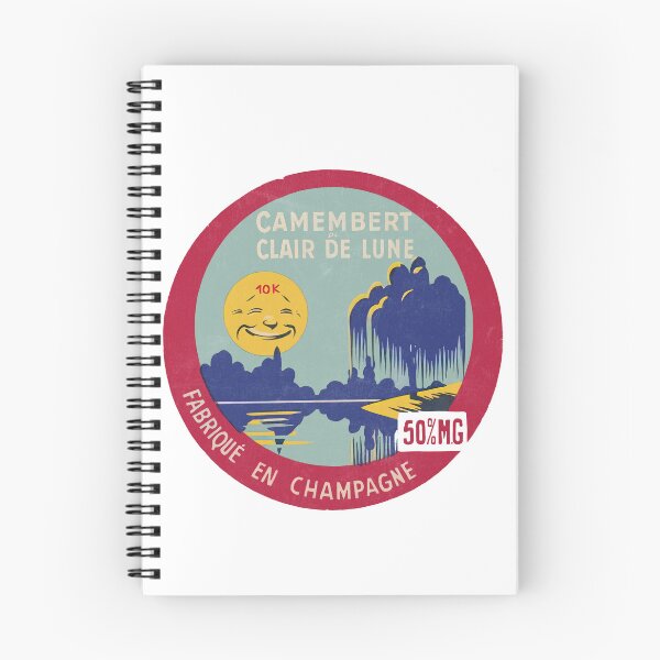 Item preview, Camembert De Clair De Lune --- Vintage Francophile Cheese Label designed and sold by eleurmitiy.
