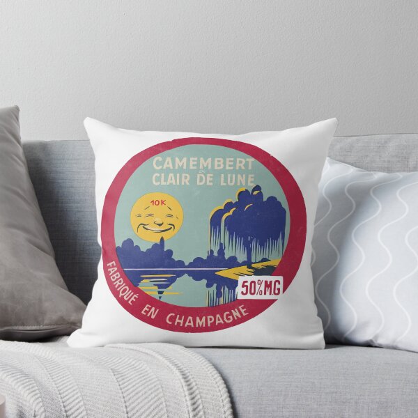 Item preview, Camembert De Clair De Lune --- Vintage Francophile Cheese Label designed and sold by eleurmitiy.