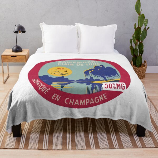 Item preview, Camembert De Clair De Lune --- Vintage Francophile Cheese Label designed and sold by eleurmitiy.