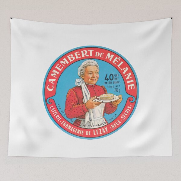 Item preview, Camembert De Melanie -- Vintage Francophile Cheese Label designed and sold by eleurmitiy.