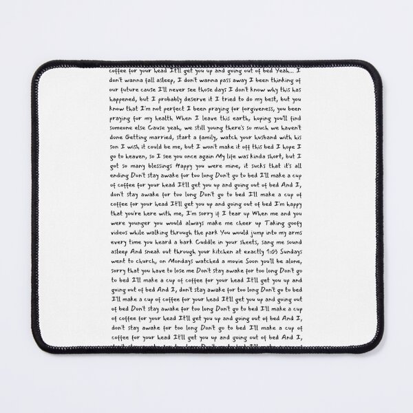Item preview, death bed (coffee for your head) - Powfu & beabadoobee designed and sold by verticalley.
