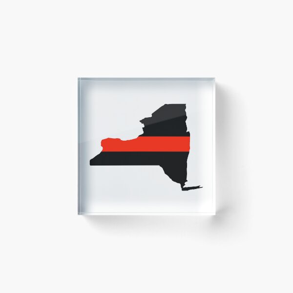 Item preview, Thin Red Line - New York - Fire Service Support Sticker designed and sold by TheShirtBay.