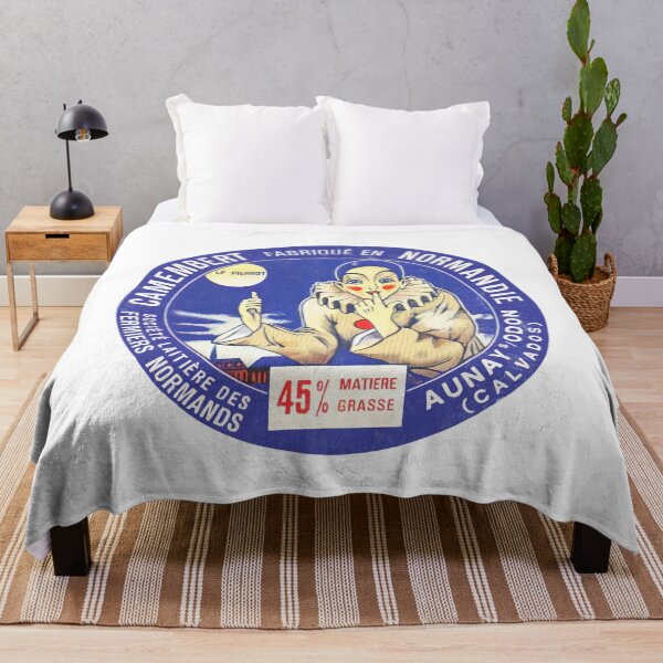 Item preview, Camembert Normandie -- Vintage Francophile Cheese Label designed and sold by eleurmitiy.