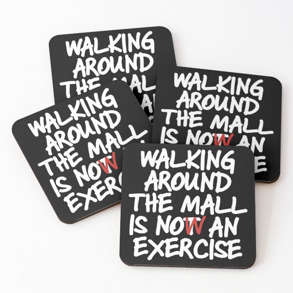 Item preview, Walking Around The Mall is Now an Exercise (dark) designed and sold by dabones.