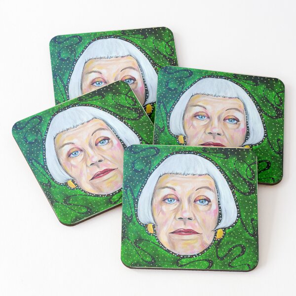 Item preview, Lady with green background  designed and sold by artsandpharts2.