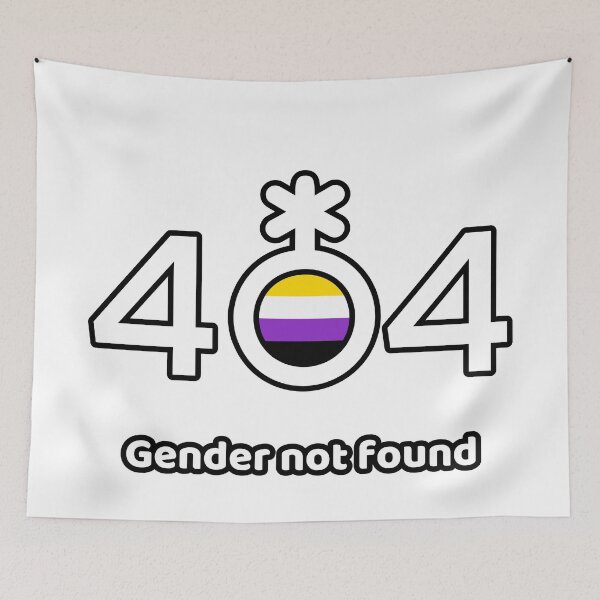 Artikelvorschau, 404 Geschlecht nicht gefunden PRIDE-Aufdruck - Weiß entworfen und verkauft von INSOMNIAC101.