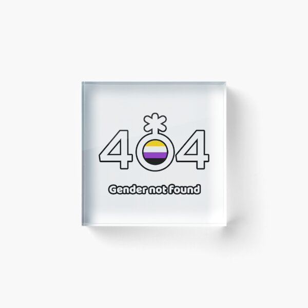 Artikelvorschau, 404 Geschlecht nicht gefunden PRIDE-Aufdruck - Weiß entworfen und verkauft von INSOMNIAC101.