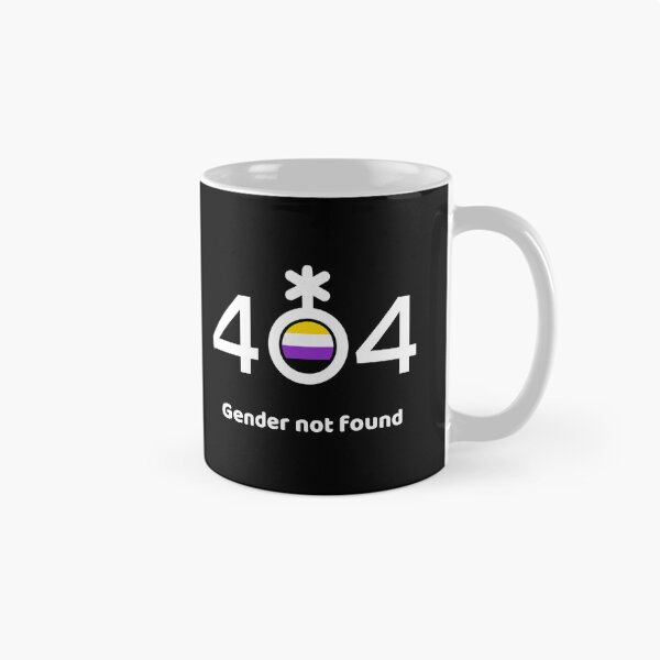 Item preview, 404 Gender not found PRIDE print - Black designed and sold by INSOMNIAC101.