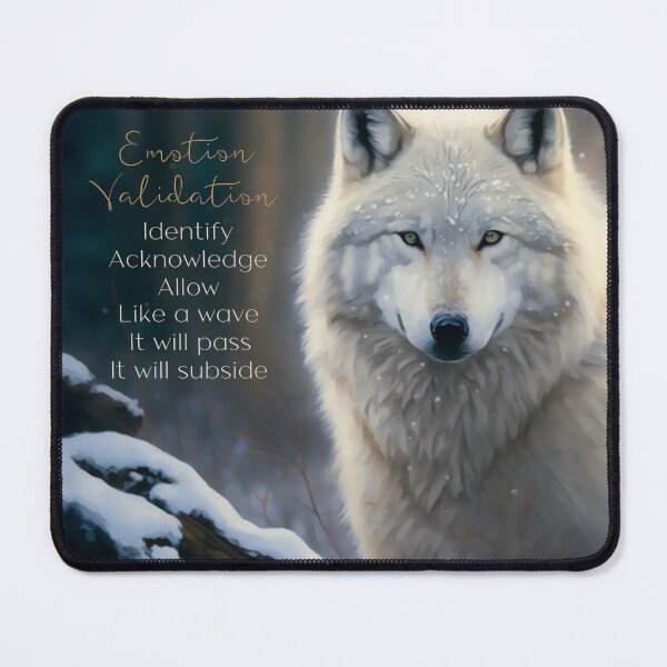 Item preview, Arctic Wolf Guide: Emotion Validation, Emotion Regulation DBT skills practice designed and sold by Orianah.