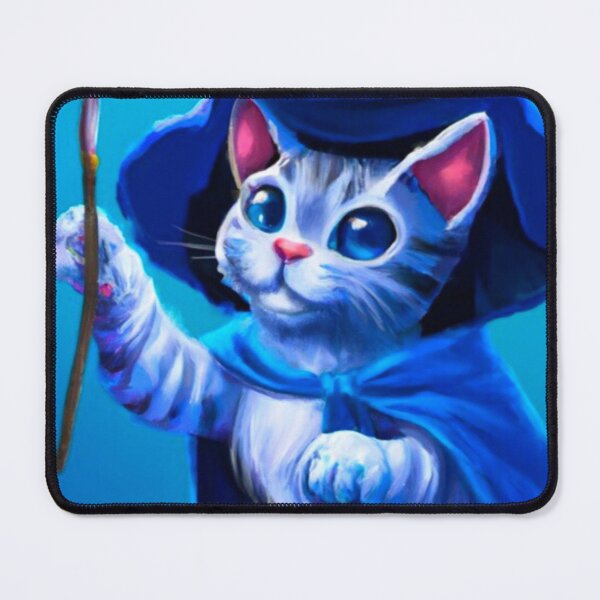 Aperçu de l'œuvre Un chat sorcier faisant de la magie créée et vendue par Ideassbold.