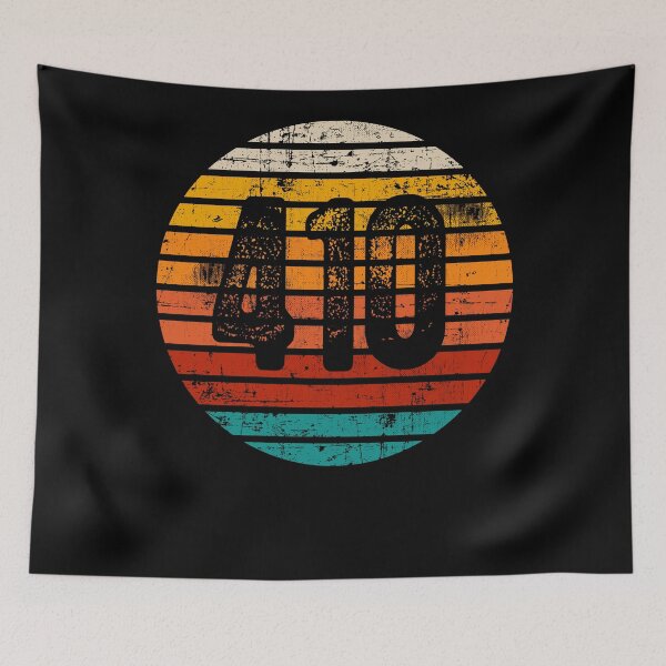 Item preview, Distressed Vintage Sunset 410 Area Code designed and sold by Gold Wings Tees.