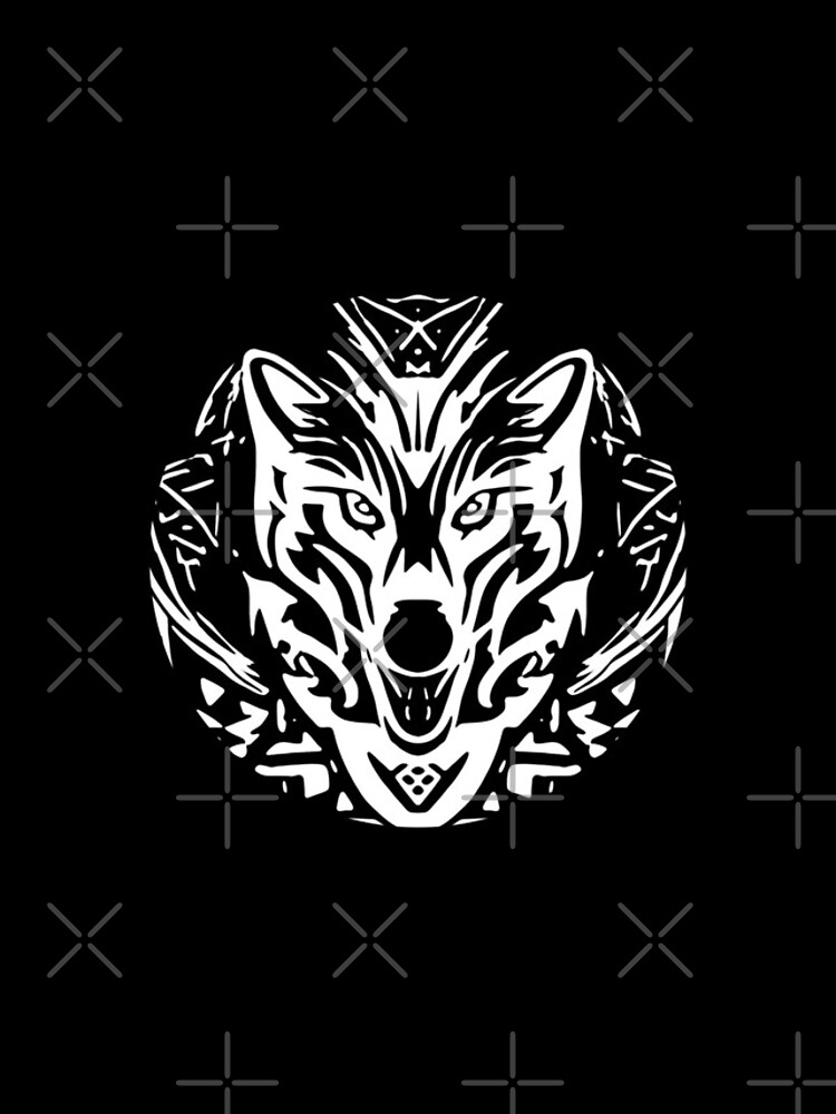 Thumbnail 4 of 4, iPhone Case, Lone Wolf Sticker Abstract Design designed and sold by Litheon.