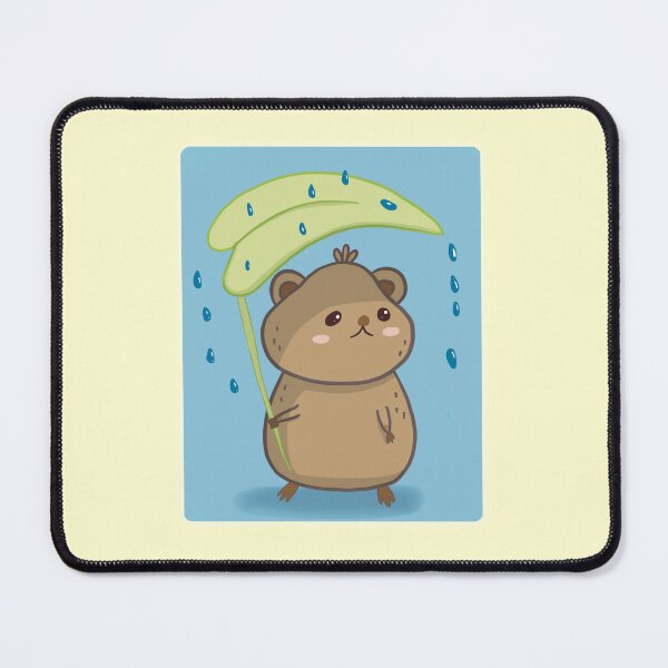 Item preview, Sad Quokka under the rain. designed and sold by kyooties kwaii.