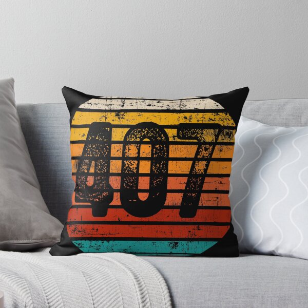 Item preview, Distressed Vintage Sunset 407 Area Code designed and sold by Gold Wings Tees.