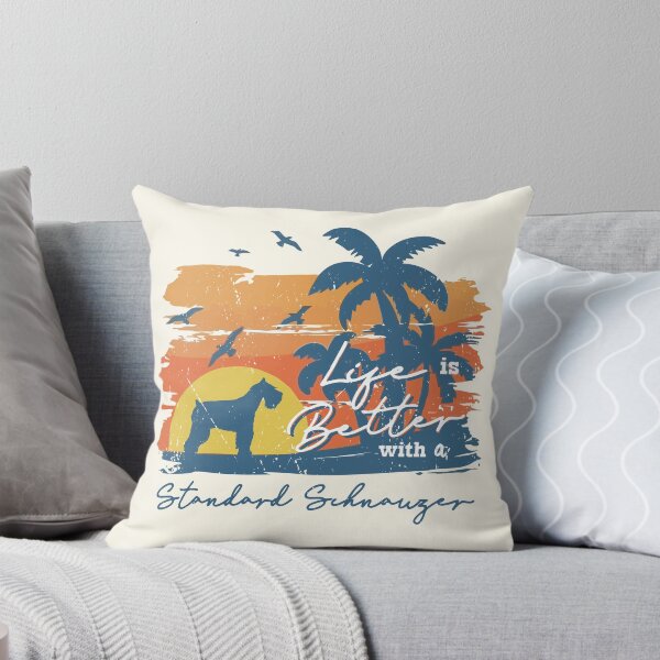 Item preview, Life is Better With Standard Schnauzer Beach Sunset Retro Vintage designed and sold by rafaeltto.