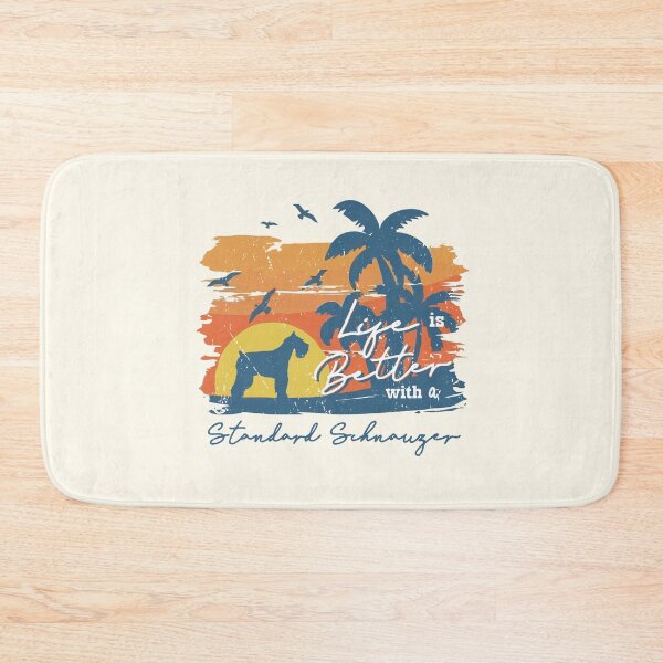 Item preview, Life is Better With Standard Schnauzer Beach Sunset Retro Vintage designed and sold by rafaeltto.