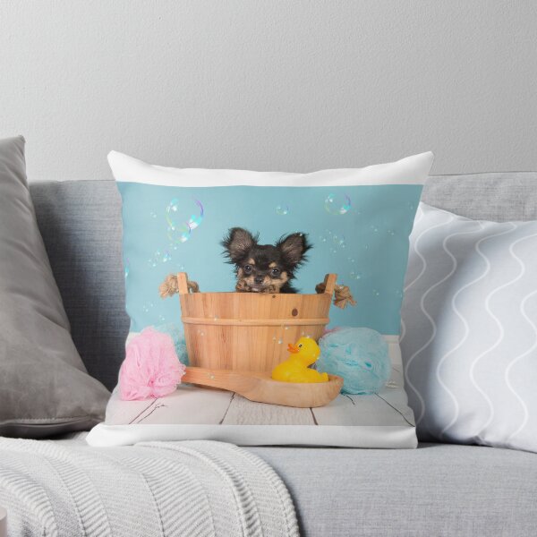 Item preview, Dog Taking Shower in Bathtub designed and sold by majnate.