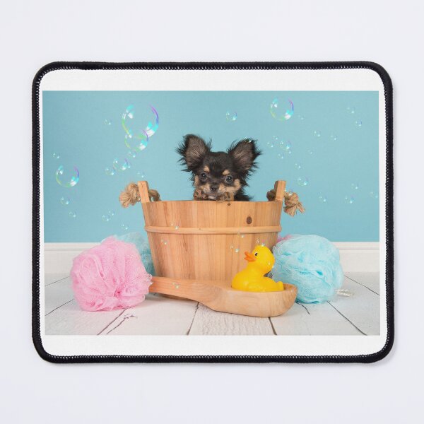 Item preview, Dog Taking Shower in Bathtub designed and sold by majnate.